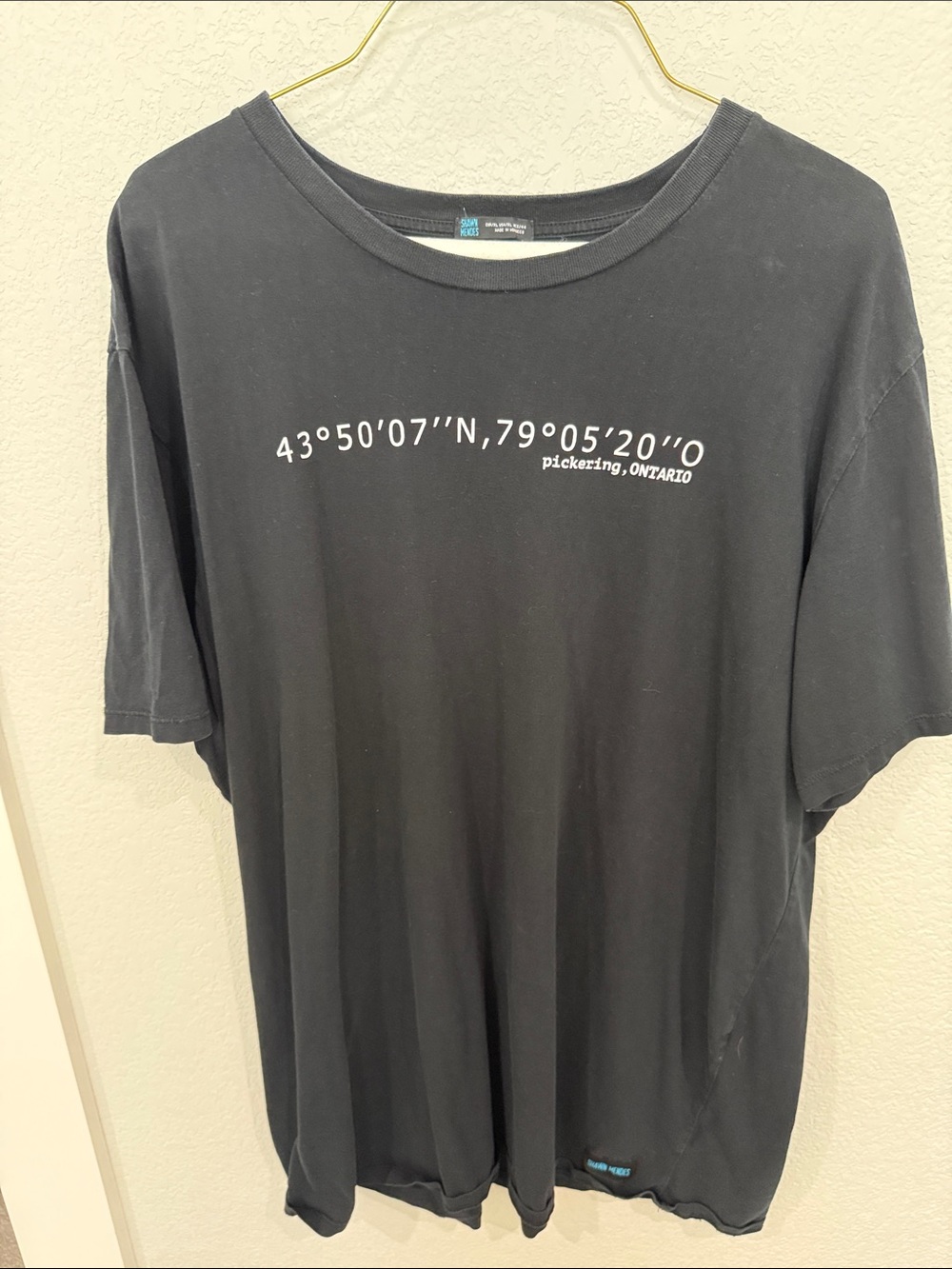 Black Coordinate Graphic Short‑Sleeve Tee